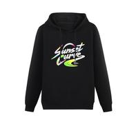 bicca Pullover Warm Hoodies Julie and The Phantoms Sunset Curve Logo Long Sleeve Sweater Hoodie Black S