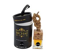 Bichaé Diffuseur de voiture de luxe n° 001 Inspiré par Tobac Oud EDP Désodorisant de voiture pour homme et femme Huiles essentielles fortes et durables Parfum de voiture Flacon cube en verre 8 ml et