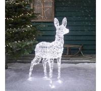 Biche de Noël Lumineux en Acrylique Swinsty à LED Bicolores