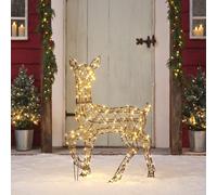 Biche Lumineuse en Rotin Studley de 88 cm à LED Bicolore