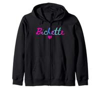 Bichette surnom Cadeau Fille Femme Couple Saint-Valentin Sweat à Capuche