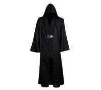 Bichingda Costume tunique pour adulte - Cape de chevalier - Marron - Jedi à capuche - Veste - Chemise - Pantalon - Tenue pour Halloween