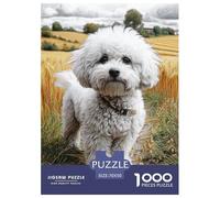 Bichon à Poil frisé 1000 Pièces Cute Chien de Compagnie Puzzle pour Adultes Détente Décoration Moderne Adultes Et Adolescents Dès 14 Ans 70x50cm/1000pcs “décoration Moderne”