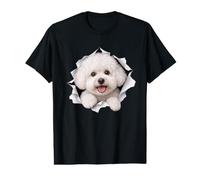 Bichon drôle Frise Regarder Mignon Chien Amant Maman Papa T-Shirt Graphique avec Valeur