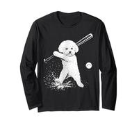 Bichon Frise Baseball Sports Amoureux des Chiens Manche Longue