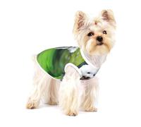 Bichon frisé Bokeh Animaux de Compagnie Chiens Parc Chiens Blancs,T-Shirt sans Manches en Coton pour Animaux de Compagnie, Gilet Respirant, Extensible et Doux,S