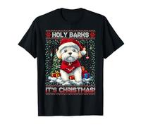 Bichon Frise Christmas Tree Decorations Dog Lover Xmas T-Shirt
