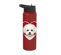 Bichon Frise Coeur Stainless Steel Insulated Water Bottle