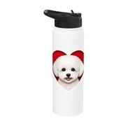 Bichon Frise Coeur Stainless Steel Insulated Water Bottle
