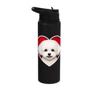 Bichon Frise Coeur Stainless Steel Insulated Water Bottle