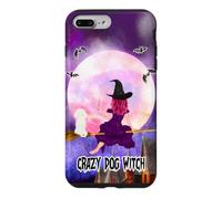 Bichon Frise Crazy Dog Witch Funny Puppy Halloween Coque pour iPhone 7 Plus/8 Plus