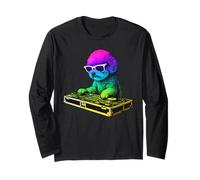 Bichon Frise DJ Music Party Amoureux des Chiens Manche Longue