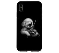 Bichon Frise jouant du violon Violoniste Amoureux des chiens Coque pour iPhone XS Max