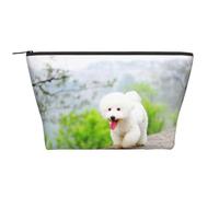 Bichon Frise Parc Animaux Chiens Bichon Frise Chiens, Trousse de Toilette Trousse de Maquillage Sac à cosmétiques Trousse de Toilette de Voyage Portable