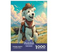 Bichon Frisé Puzzle 1000 Pièces Educa Jouet en Bois Cadeau Unique De l'art De La Décoration Jeu ÉduChatif Challenge Toy Adultes & Enfants des 14 Ans 70x50cm/1000pcs