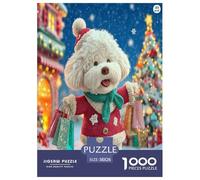 Bichon Frisé Puzzle 1000 Pièces Educa Jouet en Bois Divertissement Créatif De l'art De La Décoration Jeu ÉduChatif Challenge Toy Adultes & Enfants des 14 Ans 38x26cm/1000pcs