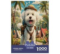 Bichon Frisé Puzzle 1000 Pièces Educa Jouet en Bois Divertissement Créatif Décoration Intérieure Jeu ÉduChatif Challenge Toy Adultes & Enfants des 14 Ans 38x26cm/1000pcs