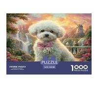 Bichon Frisé Puzzle 1000 Pièces Educa Jouet en Bois Divertissement Créatif Décoration Intérieure Jeu ÉduChatif Challenge Toy Adultes & Enfants des 14 Ans 52x38cm/1000pcs