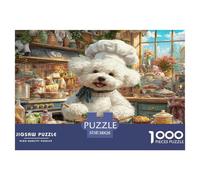Bichon Frisé Puzzle 1000 Pièces Educa Jouet en Bois Divertissement Créatif Décoration Intérieure Jeu ÉduChatif Challenge Toy Adultes & Enfants des 14 Ans 38x26cm/1000pcs