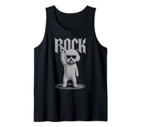 Bichon Frise Rock Music Retro Vintage pour les amoureux des chiens Débardeur