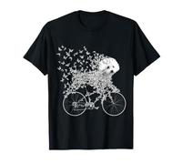 Bichon imprimé vélo Chien frisé Papa T-Shirt