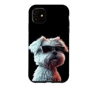 Bichon Maltais avec Lunettes de Soleil Amour de Chien Coque pour iPhone 11