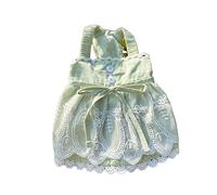 Bichon maltais en dentelle de coton avec bretelles pour petit chien, vêtements pour petits chiens et chats