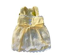 Bichon maltais en dentelle de coton avec bretelles pour petit chien, vêtements pour petits chiens et chats