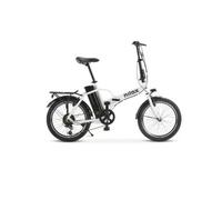 Bicicleta eléctrica Nilox J1 Pro 250W 8Ah 20"" Plegable Blanco Autonomía 40km LED