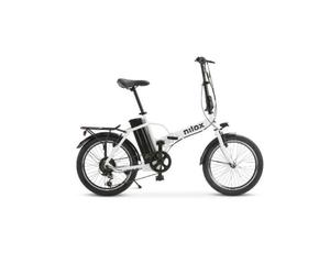Bicicleta eléctrica Nilox J1 Pro 250W 8Ah 20"" Plegable Blanco Autonomía 40km LED