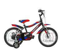 BICICLETTE CANELLINI Vélo Enfant VORTEX VTT 14 - Roues 14" (noir/rouge)