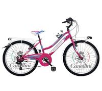 BICICLETTE CANELLINI VTT 24" LINCY 6V Fille 24" Fuchsia