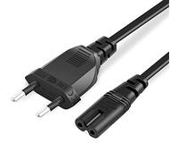 BICMICE Câble d'Alimentation 2 m pour PS5, PS4, PS3, PS2, Xbox Series X, Xbox One S/X, Fiche Européenne 2 Broches vers C7 Euro 8 Double Prise