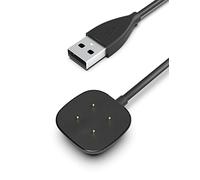 Bicmice Chargeur compatible avec Fitbit Versa 4/Versa3 Câble USB magnétique pour montre intelligente Fitbit Sense/Sense 2 Câble de charge de rechange 1 m