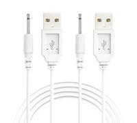 Bicmice USB-LADEKABEL 2,5mm DC Ladekabel für Massagegerät Spielzeug Schnelles Aufladen(2er-Pack)