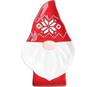 Bico Dessous de Verre en Céramique Nain Décoration de Noël 19x11 cm Rouge - accessoire table noel