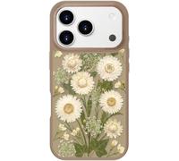 bicol Coque magnétique pour iPhone 18 Pro/17 Pro, motif floral mignon | Compatible avec MagSafe, bord d'appareil photo en métal surélevé, étui de protection fin et esthétique pour femmes et filles