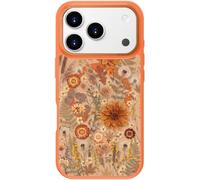 bicol Coque magnétique pour iPhone 18 Pro Max/17 Pro Max, motif floral | Compatible avec MagSafe, bord d'appareil photo en métal surélevé, étui de protection fin et esthétique pour femmes et filles