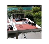 BICOLOR Set de table 100% polyester enduit 35x50 Burnt orange SUD ETOFFE