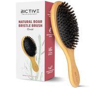 BICTIVE® Brosse a Cheveux Poils de Sanglier Longue. Brosse Plaquante Cheveux pour Femmes, Hommes et Enfants. Plaquage, Lisse, Brosse Sanglier Cheveux pour Cheveux Normaux et Fins et Fragiles.