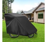 Bicy Housse de remorque imperméable Oxford pliable avec revêtement en polyuréthane, coupe-vent (420D : 140 x 84 x 99 cm)