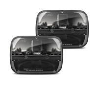 BICYACO 1 paire de phares LED rectangulaires de 12,7 x 17,8 cm, 15,2 x 17,8 cm, compatible avec Jeep Wrangler YJ Cherokee XJ Kenworth T300 1997-2010, remplacement H6054 H5054 H6054LL 69822 6052 6053