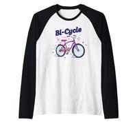 Bicycle Bisexuel Pride Drapeau Couleurs Vélo Pun Design Manche Raglan