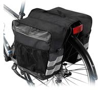 Bicycle Carrier Bag,Bicycle Boot Bag,Double Pannier Bag,Rear Bike Bag,Double Bicycle Bag,For Outdoor Bikes,Shopping,Riding Picnic,(Black)