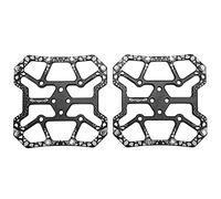 Bicycle Clipless Pedal Converter Self Locking Disc Pédales Plateforme Adaptateur Aluminium Alloy SPD Système de vélo pour Le vélo de Montagne Road Mountain 90x90mm 1 Paire (Noir)