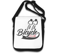 Bicycle Club Stick Figure Art Sac à bandoulière Blanc