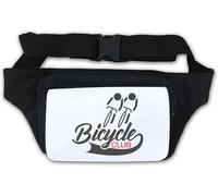 Bicycle Club Stick Figure Art Sac banane Blanc