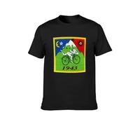 Bicycle Day Bike Trip LSD Acid Dr Albert Hofmann Acid Party Unisex 100% Cotton Short-Sleeve T-Shirts Black L