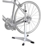 Bicycle Floor Stand - Heavy Duty Alloy Cycle Rack Holder | Compact Adjustable Work with Solid Frame, Portable Repair Support for Mountain Bikes Road Cycles Home Garage Storage and Easy Parking