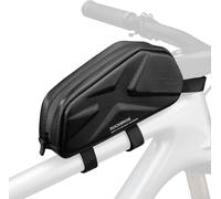 Bicycle Frame Bag,Rigid Waterproof Handlebar Bag For Mtb Mountain Bike,21 X 8 X 10 Cm,Black